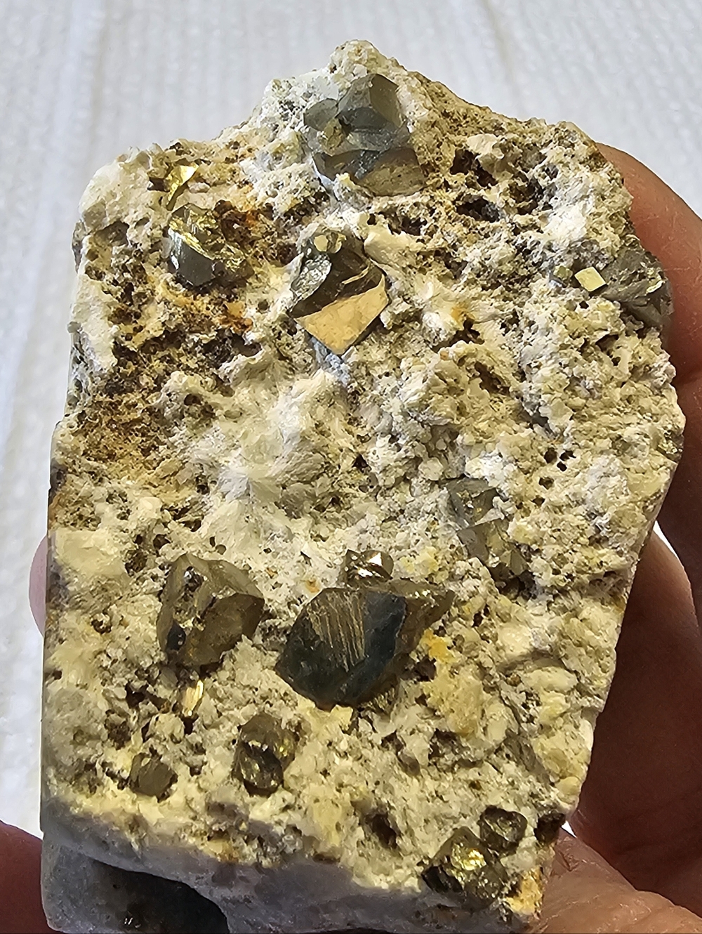 Natural Pyrite/Stone Skull Sculpture - Picture 10 of 12